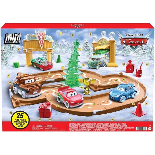 Mattel Pixar Cars Mini Racers Advent Calender XMAS Playset 25pcs
